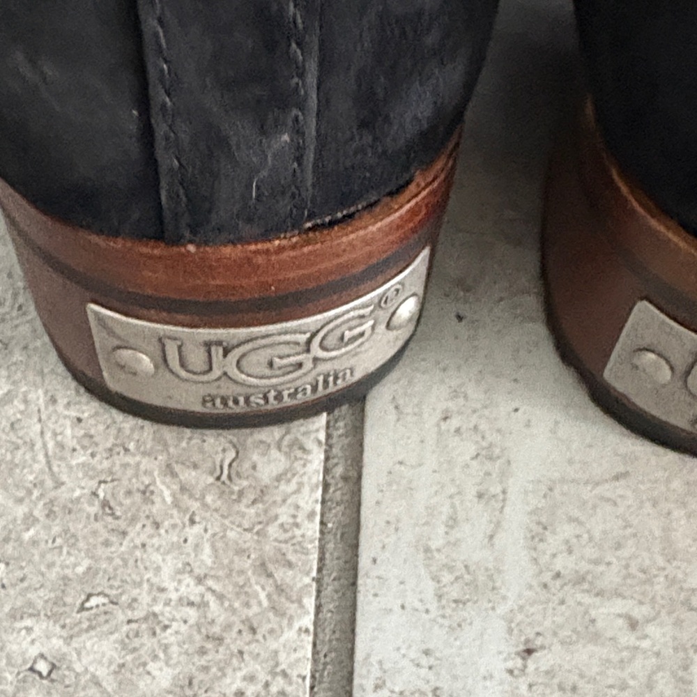 UGG Black Suede Winter Boots - Picture 4 of 8